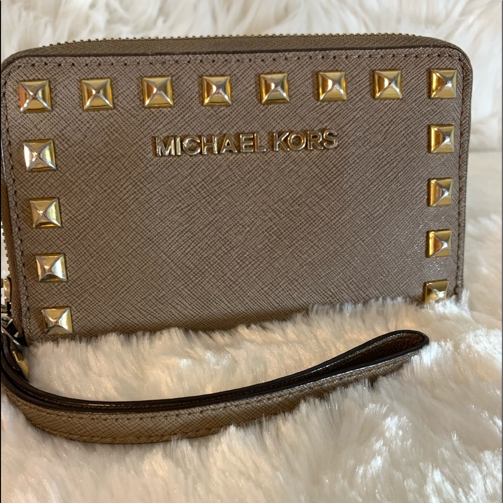 Michael Kors Studded Wristlet - Picture 1 of 8
